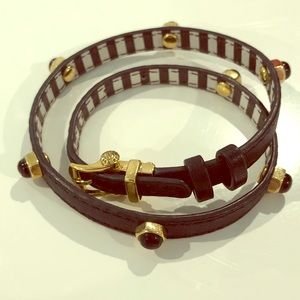 Henri Bendel leather wrap bracelet